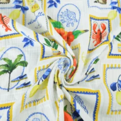 Tissu Double gaze coton Sorrento - OEKO TEX