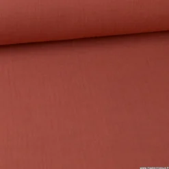 Tissu Double gaze coton Terracotta - Tomette - OEKO TEX