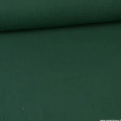 Tissu Double gaze coton vert bouteille - OEKO TEX