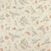Tissu double gaze de coton Ariella lapins & feuillage fond écru