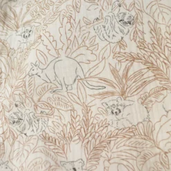 Tissu double gaze de coton Bamako motif animaux et jungle