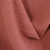 Tissu Double gaze de coton Terracotta clair - OEKO TEX