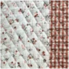 Tissu double gaze matelassé losange Ludivine et Elie cognac - OEKO TEX