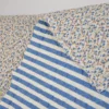 Tissu double gaze matelassé losange Diletta et Tom bleu jean - OEKO TEX