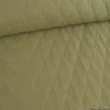 Tissu double gaze matelassé Vert kaki - OEKO TEX