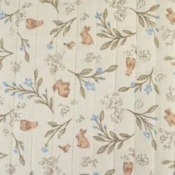Tissu double gaze matelassé Vertical Ariella et Tom