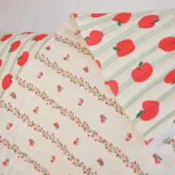 Tissu double gaze matelassé vertical Berenice et big Apple - OEKO TEX