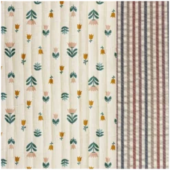 Tissu double gaze matelassé vertical Holland et Joe