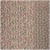 Tissu double gaze matelassé Vertical Madeleine et Babeth chataigne