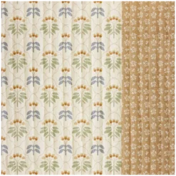 Tissu double gaze matelassé Vertical Sevigne et Meesya camel