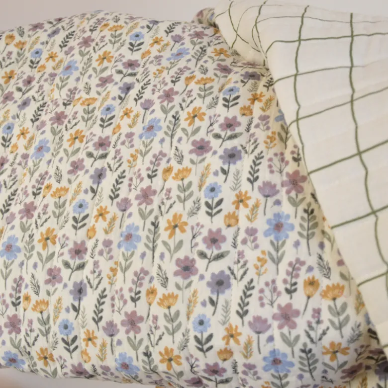 Tissu double gaze matelassé Vertical Maddy et Jacques