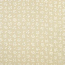 Tissu Double gaze Meesya coton motif fleurs fond lin - OEKO TEX