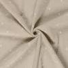 Tissu double gaze motif coeurs fond beige - OEKO TEX