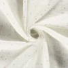 Tissu Double gaze à pois or coloris Blanc cassé - OEKO TEX