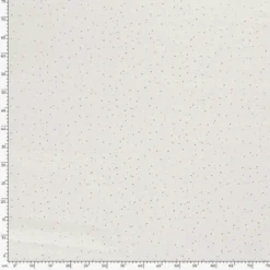 Tissu Double gaze à pois or coloris Blanc cassé - OEKO TEX