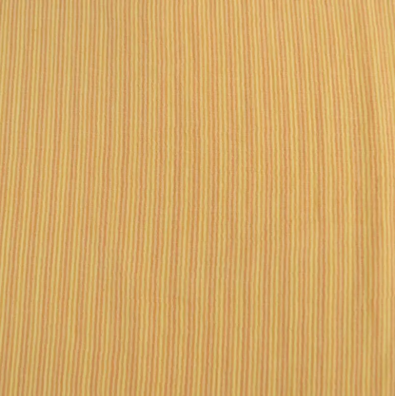 Tissu Double gaze réversible à rayures Lemon et mangue - OEKO TEX