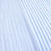 Tissu Double gaze réversible à rayures Azur et blanc - OEKO TEX