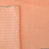 Tissu Double gaze réversible à rayures Melon et Sorbet - OEKO TEX
