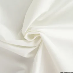 Tissu doublure d'ameublement grande largeur chintz coloris blanc