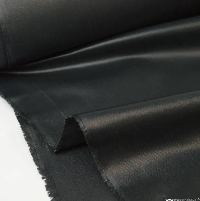 Tissu doublure d'ameublement grande largeur chintz coloris noir