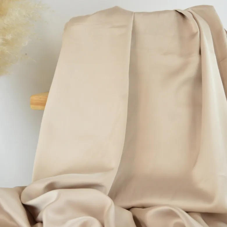Tissu doublure satin Duchesse - Galet
