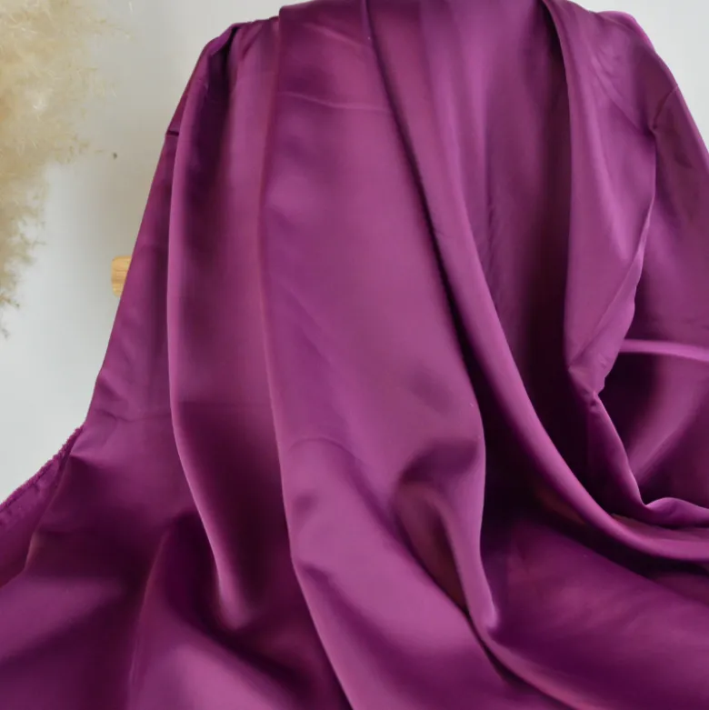 Tissu doublure satin Duchesse - Purple