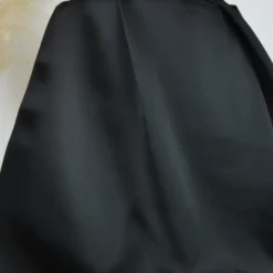 Tissu doublure satin Duchesse - Noir