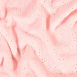 Tissu doudou à pois argent coloris Rose - Oeko tex