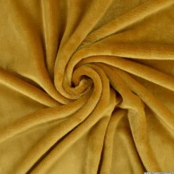 Tissu doudou ultra doux, lourd coloris Camel - oeko tex