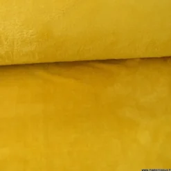 Tissu doudou ultra doux, lourd Moutarde
