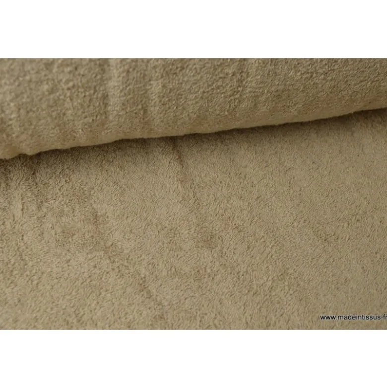 Tissu Eponge Balneo 100% coton beige - OEKO TEX