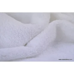Tissu Eponge Balneo 100% coton blanc - OEKO TEX