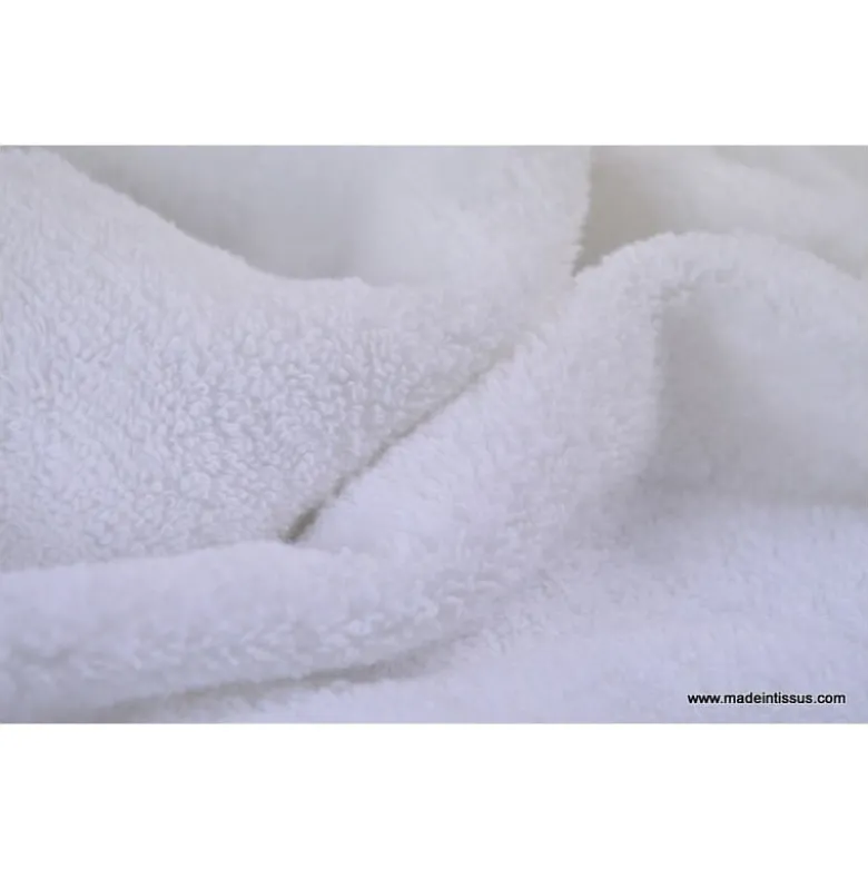 Tissu Eponge Balneo 100% coton blanc - OEKO TEX