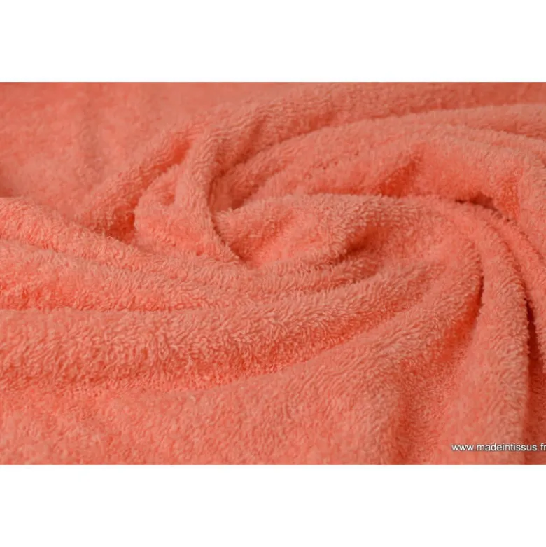 Tissu Eponge Balneo 100% coton corail - OEKO TEX
