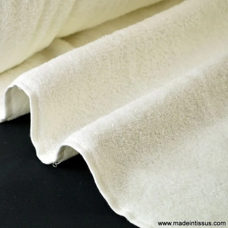 Tissu Eponge Balneo coton ecru - OEKO TEX