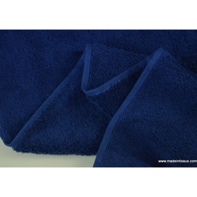 Tissu Eponge Balneo 100%coton marine - OEKO TEX