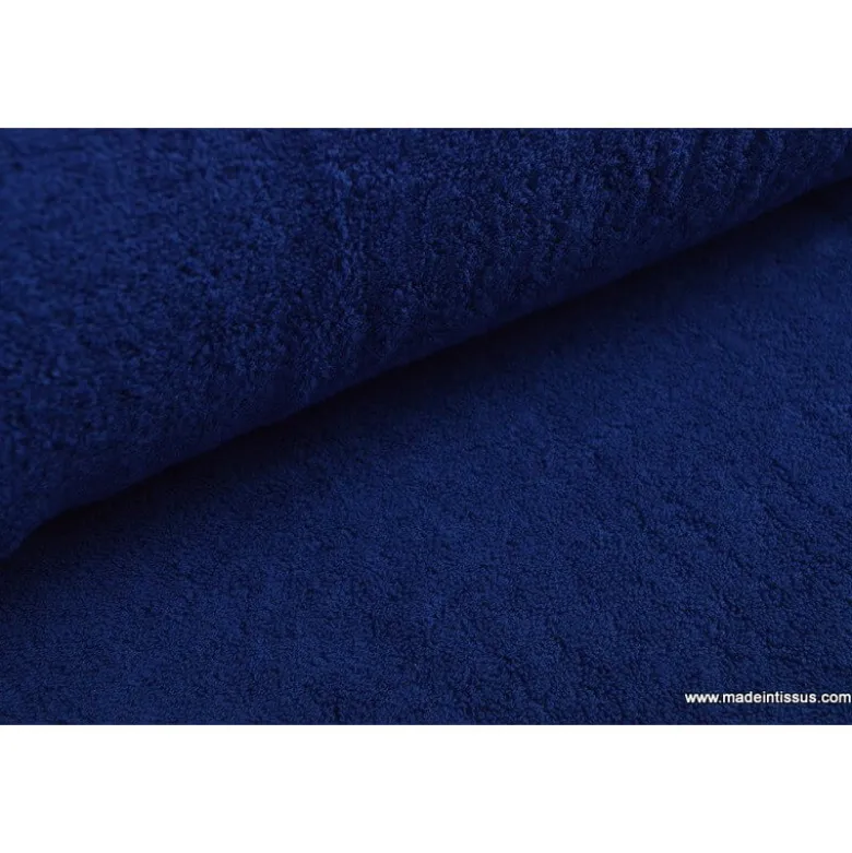 Tissu Eponge Balneo 100%coton marine - OEKO TEX