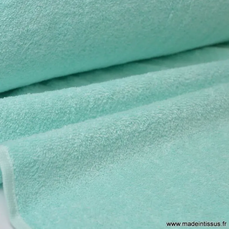Tissu Eponge Balneo100% coton menthe - OEKO TEX