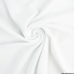Tissu Eponge habillement blanc 100% coton - OEKO TEX