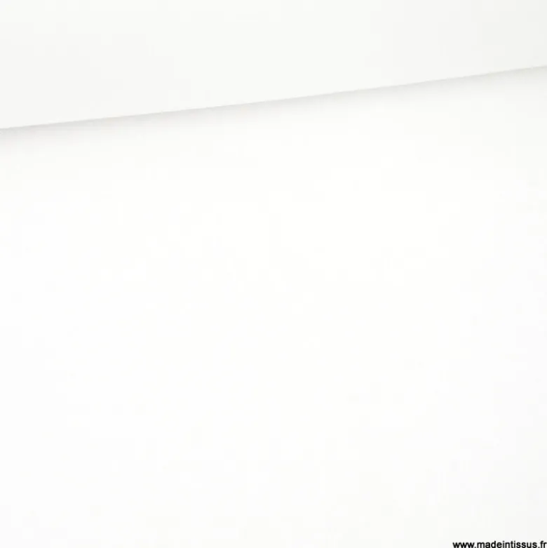Tissu Eponge habillement blanc 100% coton - OEKO TEX