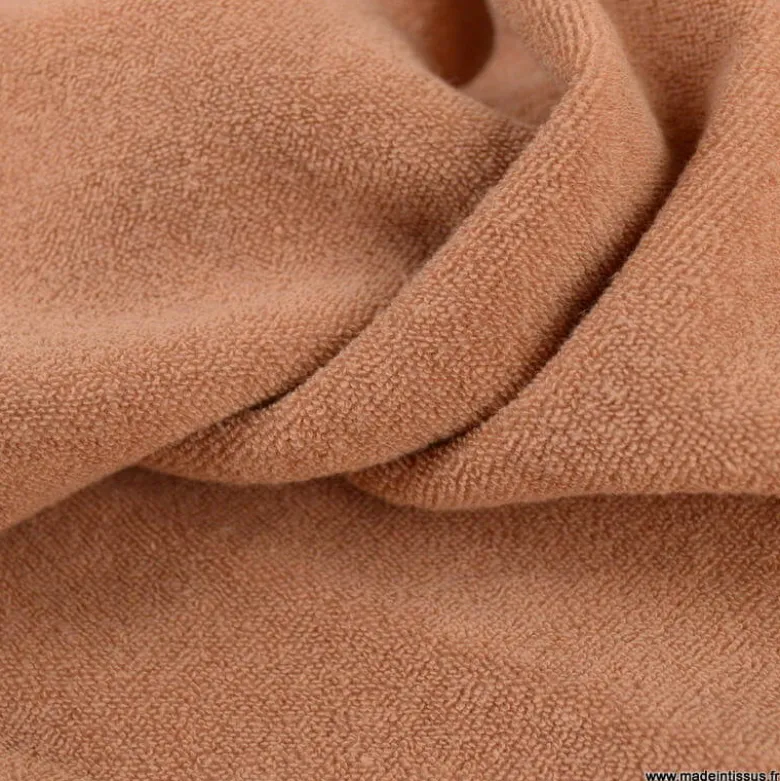 Tissu Eponge habillement cassonade 100% coton - OEKO TEX