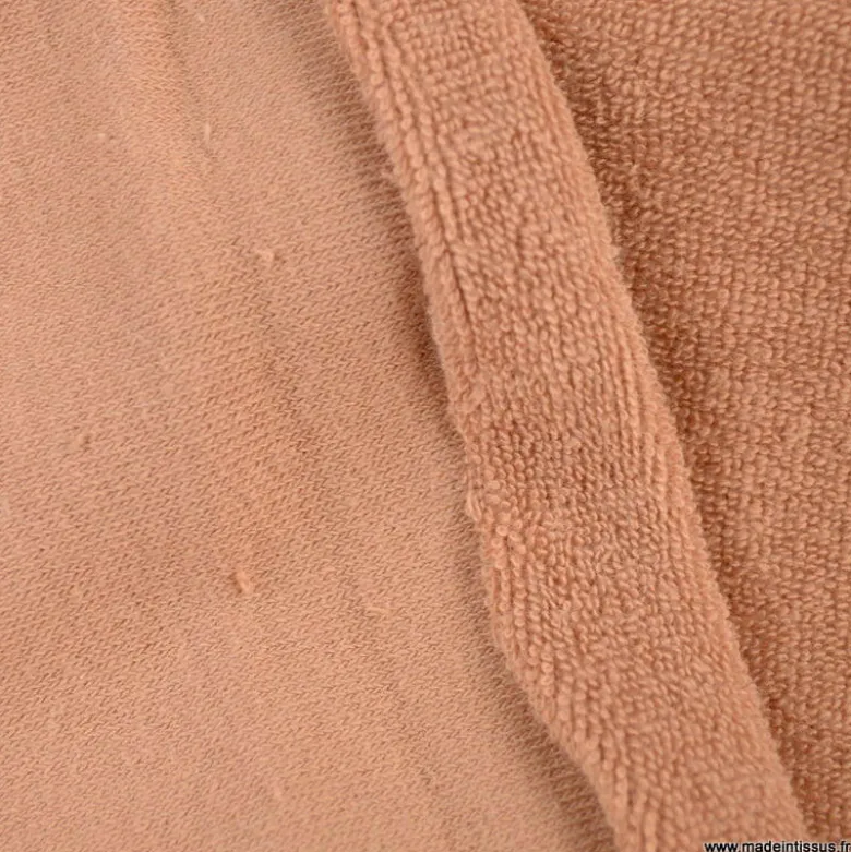 Tissu Eponge habillement cassonade 100% coton - OEKO TEX