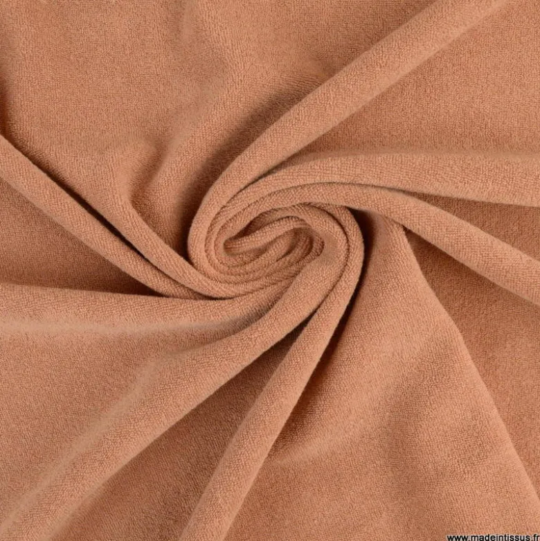 Tissu Eponge habillement cassonade 100% coton - OEKO TEX