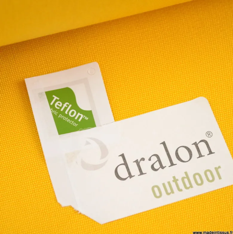 Tissu extérieur dralon teflon jaune