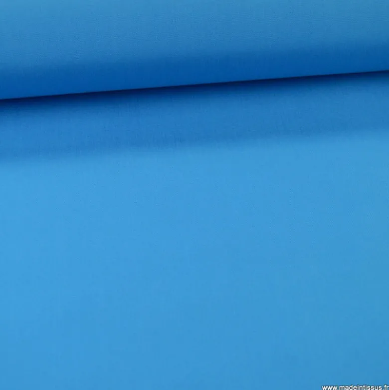 Tissu extérieur polypro bleu capri