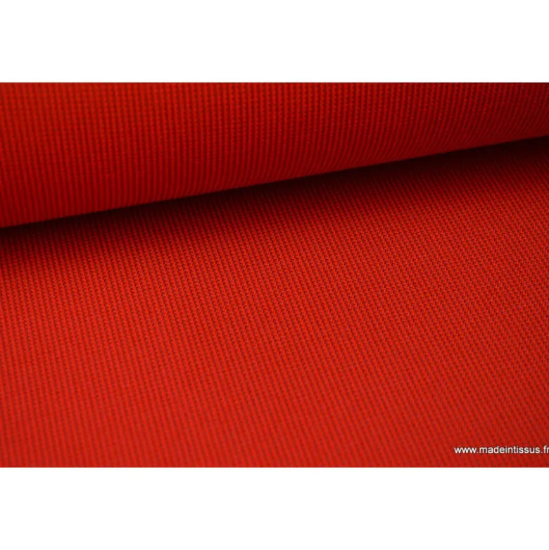Tissu extérieur polypro fantaisie rouge