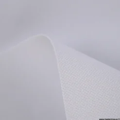 Tissu extérieur étanche blanc enduit PVC