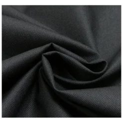Tissu extérieur étanche noir enduit PVC