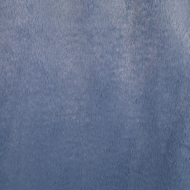 Tissu fausse fourrure Lurex - Bleu denim