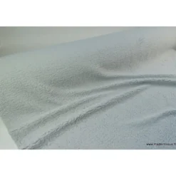 Tissu Fausse Fourrure maille SHERPA GRIS - OEKO TEX